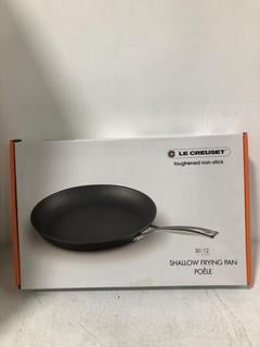 Lot 966  
            Chesterfield SR45 - Parcel Delivery Only 

                
LE CREUSET TOUGHENED NON-STICK SHALLOW FRYING PAN (LOCATION: I7)