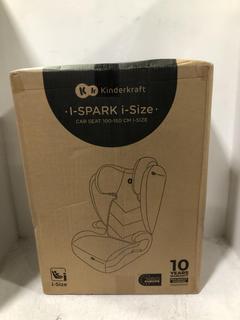 Lot 970  
            Chesterfield SR45 - Parcel Delivery Only 

                
KINDERKRAFT I-SPARK I-SIZE CAR SEAT (LOCATION: I7)