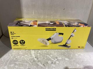 Lot 985  
            Chesterfield SR45 - Parcel Delivery Only 

                
KARCHER SC 1 STEAM CLEANER ORIGINAL RRP-£100 (LOCATION: I7)