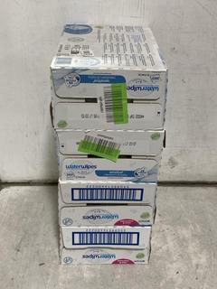 Lot 1025  
            Chesterfield SR44 - Parcel Delivery Only 

                
4 X WATERWIPES SENSITIVE NEWBORN BABIES 99.9% WATER 6 PACK 360 WIPES - EXP 01/27 ...