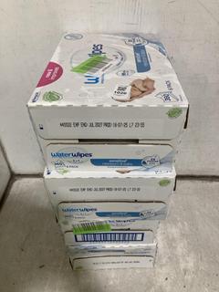 Lot 1026  
            Chesterfield SR44 - Parcel Delivery Only 

                
4 X WATERWIPES SENSITIVE NEWBORN BABIES 99.9% WATER 6 PACK 360 WIPES - EXP 01/27 ...