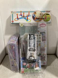 Lot 1060  
            Chesterfield SR44 - Parcel Delivery Only 

                
QTY OF ASSORTED KIDS TOYS TO INCLUDE BABY ANNABELL BABY CARE COT (LOCATION: I4)