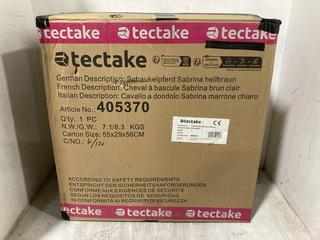 Lot 1085  
            Chesterfield SR44 - Parcel Delivery Only 

                
TECTAKE ROCKING HORSE SABRINA - ORIGINAL RRP £210 (LOCATION: I3)