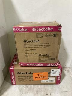 Lot 1095  
            Chesterfield SR44 - Parcel Delivery Only 

                
TECTAKE BOLGNA SAUCEPAN SET TO INCLUDE TECTAKE SERGEJ 22L MOTORCYCLE TOP BOX IN S...