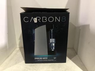 Lot 1162  
            Chesterfield SR44 - Parcel Delivery Only 

                
CARBON 8 SPARKLING WATER MAKER - ONE TOUCH- IN SILVER/BLACK- ORIGINAL RRP £249 (L...