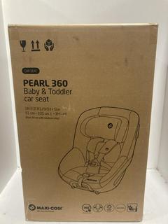 Lot 1173  
            Chesterfield SR44 - Parcel Delivery Only 

                
PEARL 360 BABY & TODDLER CAR SEAT - ORIGINAL RRP £260 (LOCATION: I6)