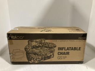 Lot 1208  
            Chesterfield SR44 - Parcel Delivery Only 

                
YOLCO INFLATABLE S1P CHAIR (LOCATION: I7)