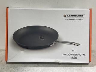 Lot 1229  
            Chesterfield SR44 - Parcel Delivery Only 

                
LE CREUSET TOUGHENED NON-STICK 12" SHALLOW FRYING PAN (LOCATION: I8)