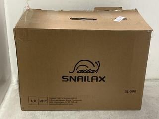Lot 1230  
            Chesterfield SR44 - Parcel Delivery Only 

                
SNAILAX SL-598 HEATED FOOT MASSAGER (LOCATION: I8)