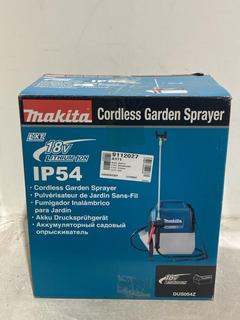 Lot 1231  
            Chesterfield SR44 - Parcel Delivery Only 

                
MAKITA CORDLESS 18V GARDEN SPRAYER (LOCATION: I8)