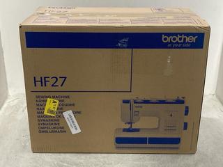 Lot 1238  
            Chesterfield SR44 - Parcel Delivery Only 

                
BROTHER HF27 SEWING MACHINE - ORIGINAL RRP £261 (LOCATION: I8)
