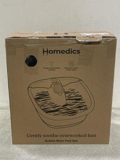 Lot 1239  
            Chesterfield SR44 - Parcel Delivery Only 

                
HOMEDICS SOOTHING BUBBLE FOOT SPA (LOCATION: I8)