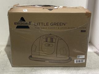 Lot 1254  
            Chesterfield SR44 - Parcel Delivery Only 

                
BISSELL LITTLE GREEN PORTABLE CARPET & UPHOLSTERY WASHER ORIGINAL RRP- £170 (LOCA...