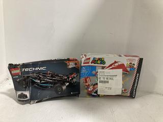 Lot 1294  
            Chesterfield SR44 - Parcel Delivery Only 

                
LEGO TECHNIC MERCEDES-AMG 42165 TO INCLUDE LEGO MARIO KART STANDARD KART 72032 (L...