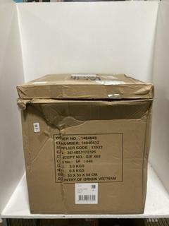 Lot 1301  
            Chesterfield SR44 - Parcel Delivery Only 

                
MAKITA 50CM DIAMETER WOVEN GRASS CEILING LIGHT IN NATURAL TO INCLUDE MULTI-COLOUR...