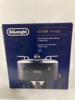 Lot 1352  
            Chesterfield SR44 - Parcel Delivery Only 

                
DELONGHI ESPRESSO AND CAPPUCCINO COFFEE MACHINE MODEL: ECOV311.BG ORIGINAL RRP- £...