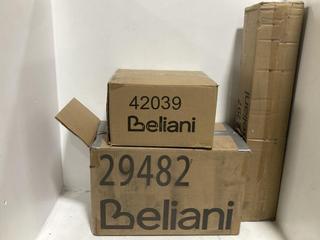 Lot 1373  
            Chesterfield SR44 - Parcel Delivery Only 

                
3X ASSORRED ITEMS TO INCLUDE BELIANI 4 LIGHT SPOTLIGHT TIGRIS ADJUSTABLE METAL CO...