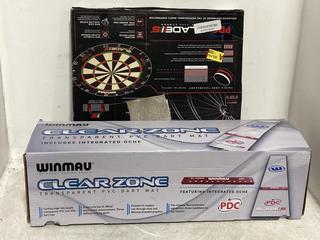 Lot 1396  
            Chesterfield SR44 - Parcel Delivery Only 

                
2X ASSORTED ITEMS TO INCLUDE BLADE 6TH GENERATION DART BOARD TO INCLUDE WINMAU CL...