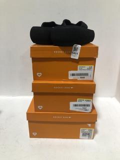 Lot 1451  
            Chesterfield SR44 - Parcel Delivery Only 

                
4 X ASSORTED ADULTS ROCKET DOG SHOES TO INCLUDE ROCKET DOG WEDGE TOE-POST FLIP FL...