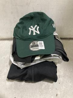 Lot 1484  
            Chesterfield SR44 - Parcel Delivery Only 

                
QTY OF ASSORTED ADULTS BRANDED CLOTHING TO INCLUDE 9 TWENTY ADJUSTABLE NEW ERA CA...