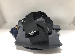 Lot 1498  
            Chesterfield SR44 - Parcel Delivery Only 

                
4 X ASSORTED ADULTS BRANDED CLOTHING TO INCLUDE REGATTA ZIP RAIN COAT IN GREY UK ...