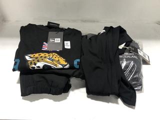 Lot 1502  
            Chesterfield SR44 - Parcel Delivery Only 

                
5 X ASSORTED ADULTS CLOTHING TO INCLUDE NFL GB TIGER T SHIRT IN BLACK UK SIZE XS ...