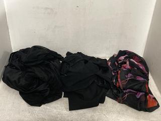 Lot 1560  
            Chesterfield SR44 - Parcel Delivery Only 

                
3X ASSORTED CLOTHING ITEMS - TO INCLUDE BLACK AND FLORAL PATTERN DRESS- SIZE UK 1...