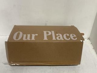 Lot 1564  
            Chesterfield SR44 - Parcel Delivery Only 

                
OUR PLACE- MINI PERFECT POT WITH LID- COLOUR- MATT FINISH ORANGE/PINK (LOCATION: G3)