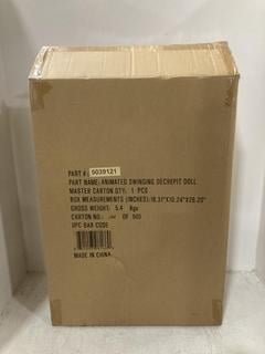 Lot 1653  
            Chesterfield SR44 - Parcel Delivery Only 

                
DECORATIVE ANIMATED SWINGING DECREPIT DOLL (LOCATION: G5)