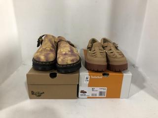 Lot 1706  
            Chesterfield SR44 - Parcel Delivery Only 

                
2 X ASSORTED FOOTWEAR TO INCLUDE TIMBERLAND STONE STREET BUCKLE SHOE MEDIUM BEIGE...