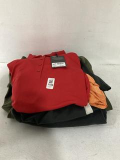 Lot 1708  
            Chesterfield SR44 - Parcel Delivery Only 

                
5 X ASSORTED ADULTS CLOTHING ITEMS TO INCLUDE RED CALLAWAY UV BLOCK SUN PROTECTIO...