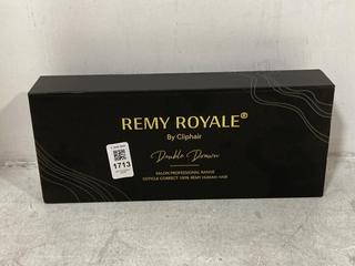 Lot 1713  
            Chesterfield SR44 - Parcel Delivery Only 

                
REMY ROYALE BY CLIPHAIR A LINE OF HAIR EXTENSIONS (LOCATION: G7)