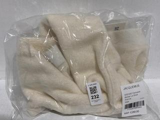 Lot 232  
            Chesterfield SR44 - Parcel Delivery Only 

                
JACQUEMUS SSENSE EXCLUSIVE MOHAIR LE SHORT ARANCIA IN BEIGE SIZE 38 - ORIGINAL RR...