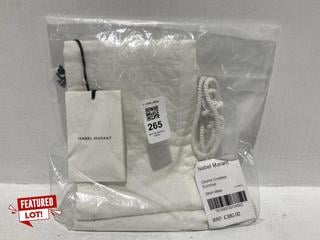 Lot 265  
            Chesterfield SR44 - Parcel Delivery Only 

                
ISABEL MARANT ZEONOR ENDLESS SUMMER WHITE TOP SIZE 38 - ORIGINAL RRP £380 (LOCATI...