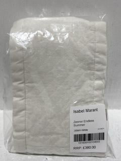 Lot 272  
            Chesterfield SR44 - Parcel Delivery Only 

                
ISABEL MARANT ZEONOR ENDLESS SUMMER WHITE TOP SIZE 36 - ORIGINAL RRP £380 (LOCATI...