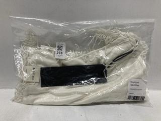 Lot 278  
            Chesterfield SR44 - Parcel Delivery Only 

                
RANDOM IDENTITIES FRINGED SCARF - ORIGINAL RRP £140 (LOCATION: L8)