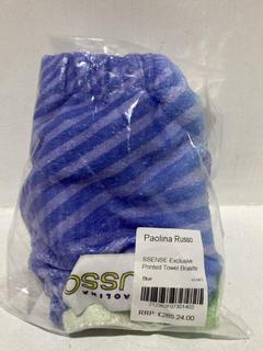 Lot 326  
            Chesterfield SR44 - Parcel Delivery Only 

                
PAOLINA RUSSO SSENSE EXCLUSIVE PRINTED TOWEL BRALETTE IN BLUE SIZE M - ORIGINAL R...