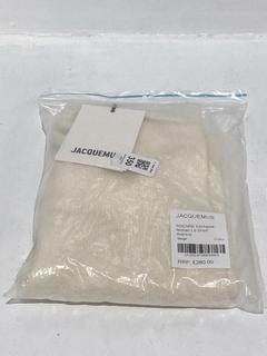 Lot 350  
            Chesterfield SR44 - Parcel Delivery Only 

                
JACQUEMUS SSENSE EXCLUSIVE MOHAIR LE SHORT ARANCIA IN BEIGE SIZE 34 - ORIGINAL RR...