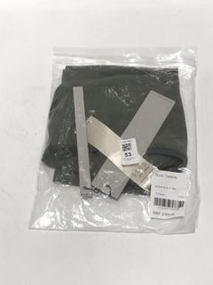 Lot 53  
            Chesterfield SR44 - Parcel Delivery Only 

                
RICK OWENS ACTIVE KNIT V BRA IN GREEN SIZE XXL - ORIGINAL RRP £355 (LOCATION: L5)