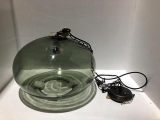 Lot 594  
            Chesterfield SR44 - Parcel Delivery Only 

                
NKUKU OTORO RECYCLED GLASS PENDANT - GREEN - LARGE ROUND - ITEM NO. OP2601 - ORIG...
