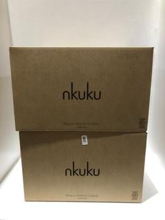 Lot 596  
            Chesterfield SR44 - Parcel Delivery Only 

                
2 X ASSORTED NKUKU ITEMS TO INCLUDE NKUKU NALGONDA LAMP - ANTIQUE BRASS - LARGE -...