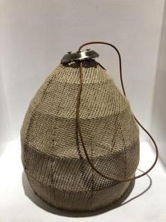 Lot 631  
            Chesterfield SR44 - Parcel Delivery Only 

                
NKUKU JAHARI WOOVEN JUTE PENDANT LIGHT (LOCATION: K1)