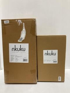 Lot 645  
            Chesterfield SR44 - Parcel Delivery Only 

                
2 X ASSORTED NKUKU ITEMS TO INCLUDE NKUKU OTORO RECYCLED GLASS PENDANT - GREEN - ...