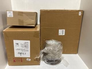 Lot 649  
            Chesterfield SR44 - Parcel Delivery Only 

                
4 X ASSORTED NKUKU ITEMS TO INCLUDE JUNIPER DROP SERVING BOWL IN CREAM AND JUNIPE...