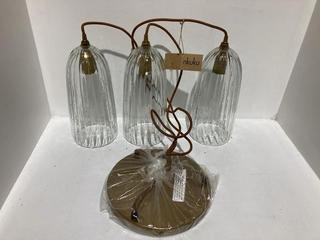 Lot 657  
            Chesterfield SR44 - Parcel Delivery Only 

                
NKUKU LUMINA FLUTED RECYCLED GLASS CLUSTER LIGHT (LOCATION: K3)