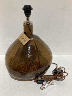 Lot 663  
            Chesterfield SR44 - Parcel Delivery Only 

                
NKUKU BABA RECYCLED GLASS LAMP - BURNT AMBER - LARGE WIDE - ITEM NO. BL8201 - ORI...