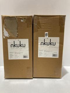 Lot 676  
            Chesterfield SR44 - Parcel Delivery Only 

                
2 X ASSORTED NKUKU ITEMS TO INCLUDE DIMALAI RECYCLED GLASS TABLE LAMP (LOCATION: K4)