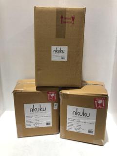 Lot 684  
            Chesterfield SR44 - Parcel Delivery Only 

                
3 X ASSORTED NKUKU ITEMS TO INCLUDE ELURU LANTERN IN MANGO WOOD & GLASS (LOCATION...