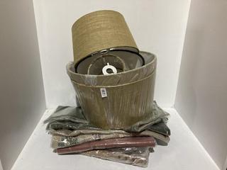 Lot 708  
            Chesterfield SR44 - Parcel Delivery Only 

                
QTY OF ASSORTED NKUKU ITEMS TO INCLUDE PILANI CUSHION COVER (LOCATION: K6)