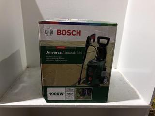 Lot 733  
            Chesterfield SR44 - Parcel Delivery Only 

                
BOSCH HIGH PRESSURE WASHER UNIVERSAL AQUATAK 135 - ORIGINAL RRP £200 (LOCATION: K7)